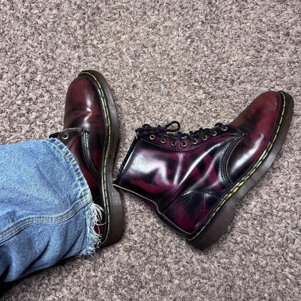 Vintage mens size 10  Dr. Martens 1460 cherry red boots